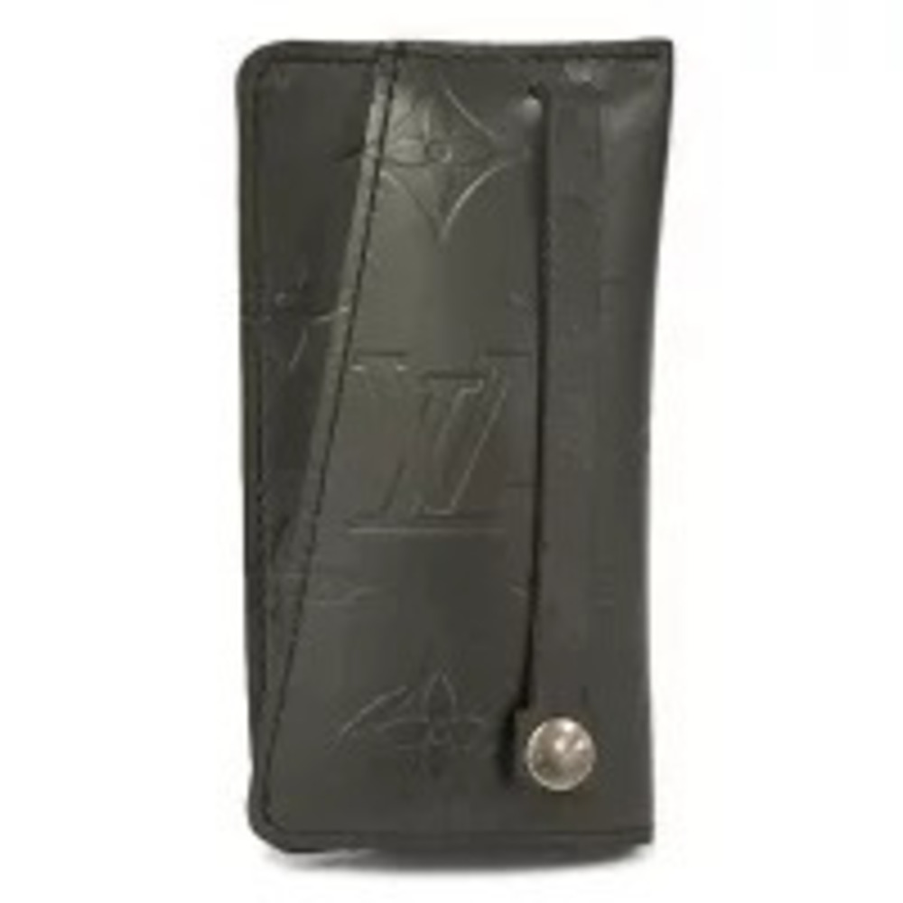 LOUIS VUITTON Clochette Key Case Wallet Monogram Matte Noir Black